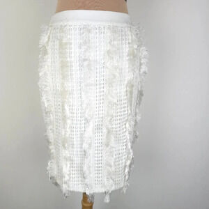English Factory Skirt Fringe Eyelet S